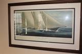 The Schooner Yacht America
John Mecray
309/950  Signed
37x40  Framed By Annapolis Marine Art Gallery