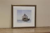 Thomas Point Lighthouse
Watercolor
Paula G Waterman
Signed
24x25 Framed by  McBride Gallery Annapolis Md 