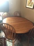 $175 Wood Table and 4 chairs