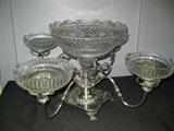 Epergne, Silver Plate