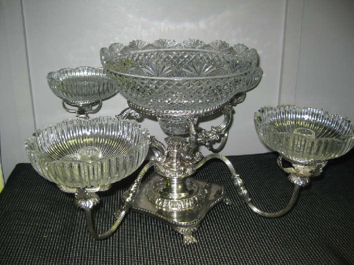 Epergne, Silver Plate