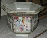 Rose Medallion Jardiniere Planter, Flower Pot Size