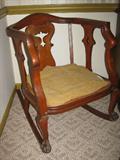 Vintage Bow Back Rocking Chair