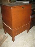 Virginia Sugar Chest, One Drawer, Walnut, on Frame