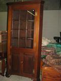 Walnut Virginia Corner Cupboard