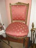 19th Century French Side Chair matching Bergere listed above, also viewable in other photograhs.
