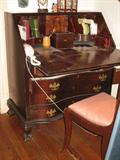 Gov. Winthrop Oxbow Mahogany Desk with Claw and Ball Feet