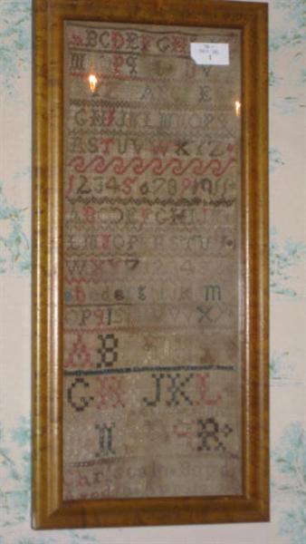 Antique Framed Sampler