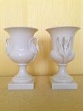 Lenox Swan Urn Vases