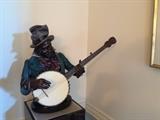 A. Matthews "Banjo Man" Bronze Sculpture, Signed and Numbered