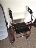 Walker with breaks and a seat - great condition!