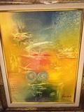 ORIGINAL - Janos Kardos - Acrylic on Canvas - With COA