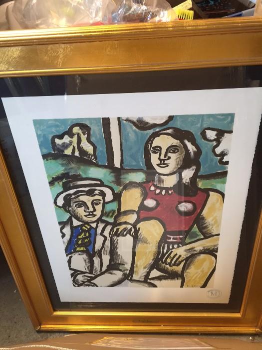 Leger Litho - with Cert. and Merlot Seal/Publisher Seal and Cert.