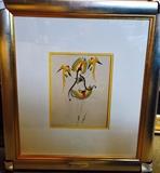 ORIGINAL Erte Gouache Painting.