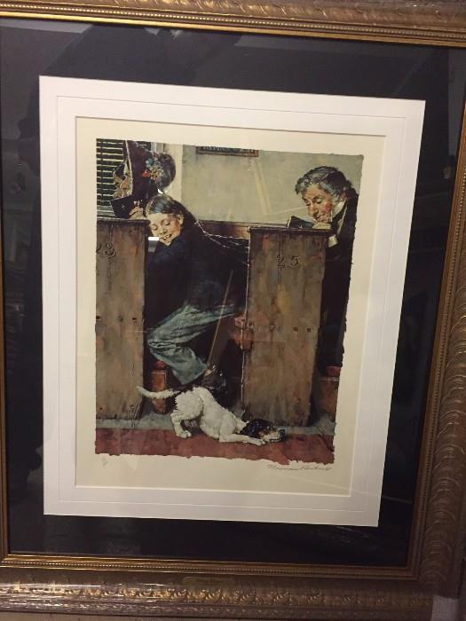 Norman Rockwell - Hand Signed and Numbered by artist - Litho