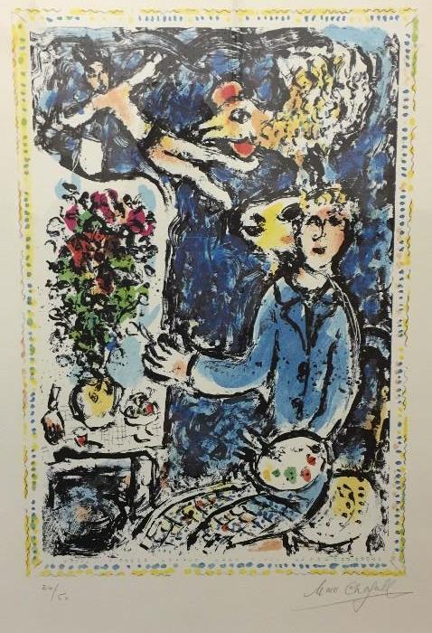 Marc Chagall - Hand Signed and Numbered Litho by Artist - RARE Pc