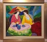 ORIGINAL Tarkay on Canvas - STUNNING!