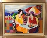 ORIGINAL Tarkay on Canvas - STUNNING!