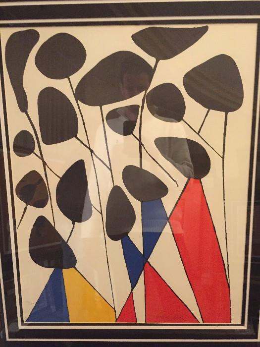Calder Litho - Hand Signed and Numbered by Artist