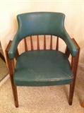 American Furniture Co midcentury chair with folk revival style
