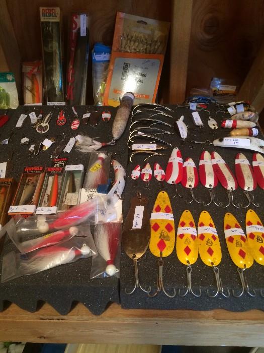 Variety of fishing lures