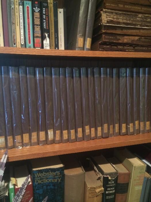 Very old leather bound encyclopedias (set not complete)