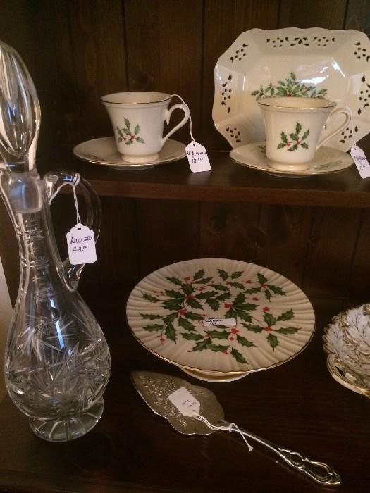 Lenox Christmas dishes