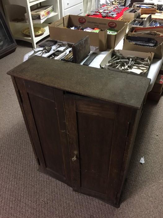 Old table top display cabinet.