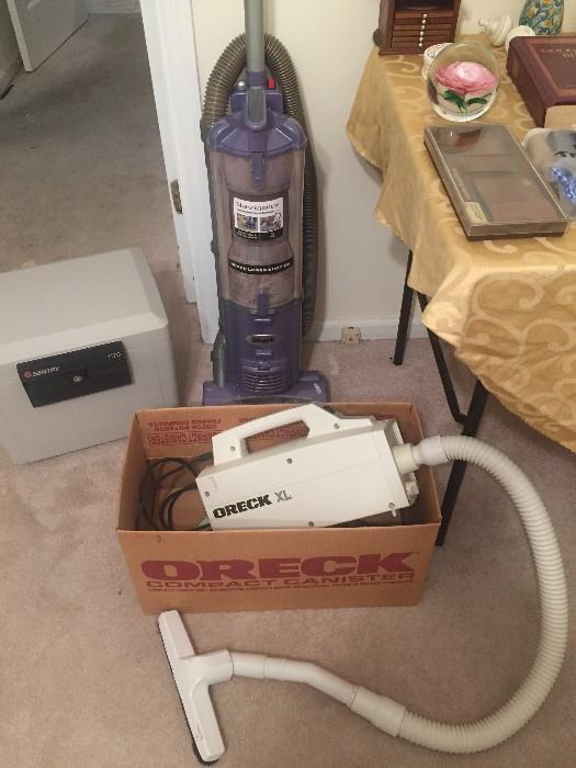 Oreck XL handheld vacuum Cleaner, Shark Vacuum, Sentury Safe