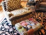 Patchouli Chair with Ottoman