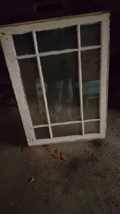 Pair of old windows (in basement)