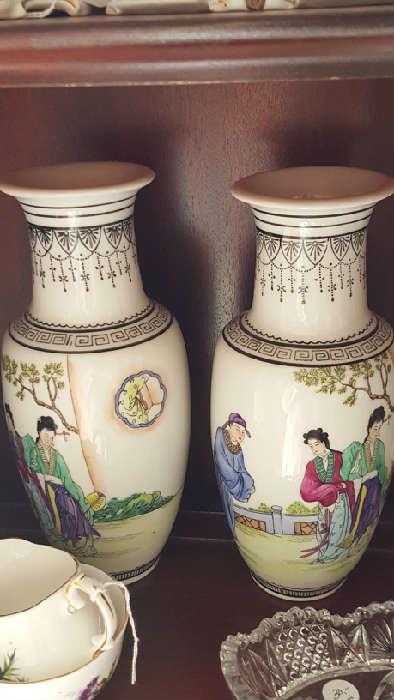 Asian style vases