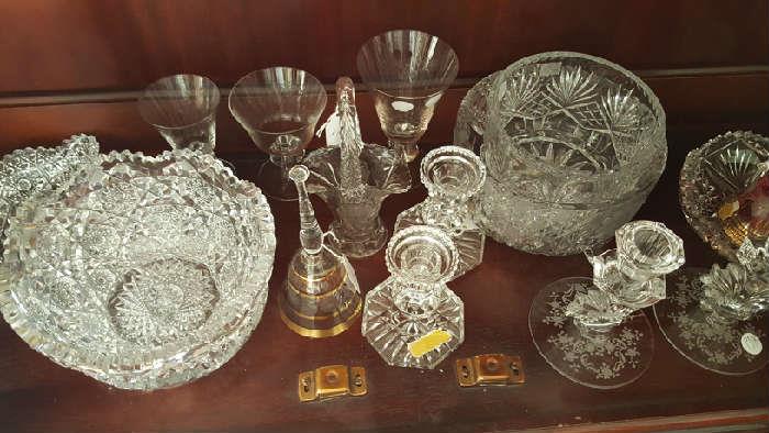 Lovely crystal and glassware