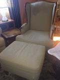 Wing chair with ottoman