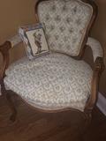 Tufted back chair