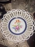 Floral china plate