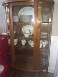 Bow front china cabinet/display case