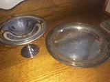 Silver serving pieces 