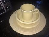 Pale yellow Fiestaware 