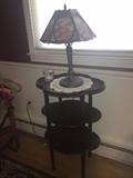 3 tier table + lamp