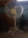 Tall oscillating fan