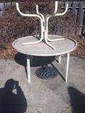 outdoor tables & chairs - one glass top