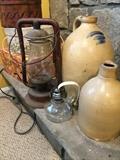 Jugs and oil lamps