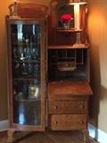 Desk/curio combo