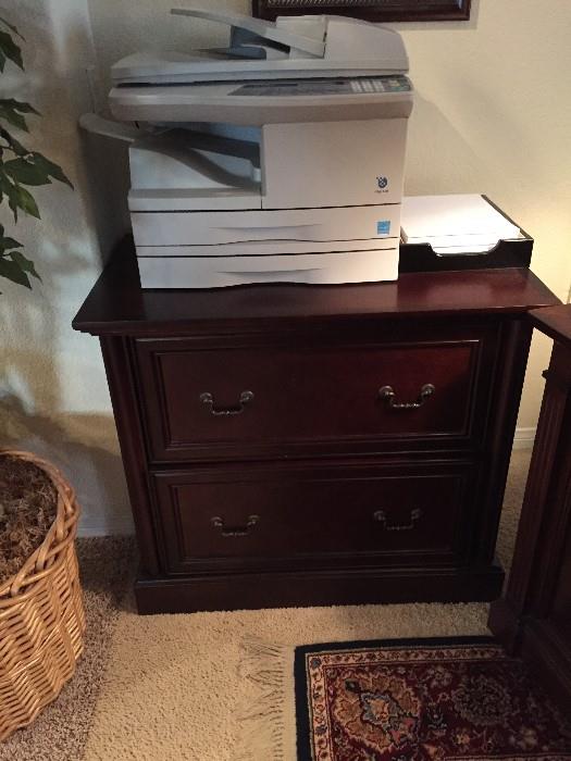 file cabinet and copy machine