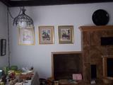 60's lamp and european water colors