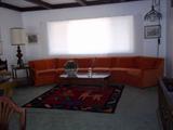 1960's sectional couch and lamps