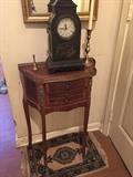 French Table, Clock, brass
