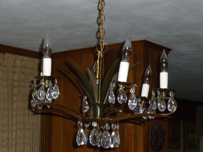 Cool retro style crystal chandelier