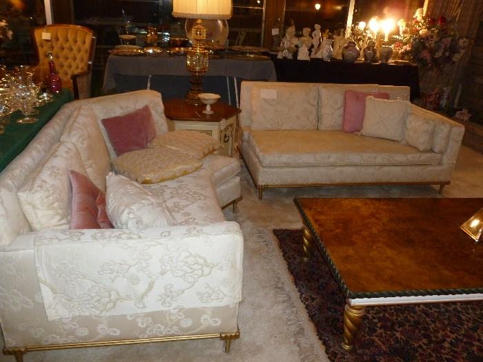 Hollywood Regency style sofa sectional